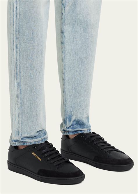 Saint Laurent Men's SL/10 Court Classic Perforated Leather 